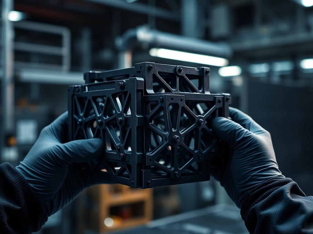 Estrutura lattice de gabarito industrial produzida por manufatura aditiva
